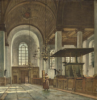 KS 226
<br/>
Interieur van de Nieuwe Kerk te Haarlem
<br/>
<em>Hendriks, Wybrand (1744-1831)</em>